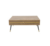 Modern Rectangular Coffee Table with Storage Drawer