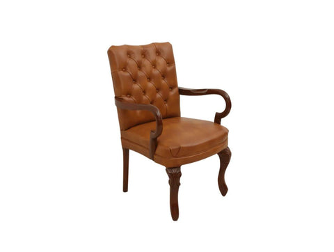 Elegant Button-Tufted Armchair