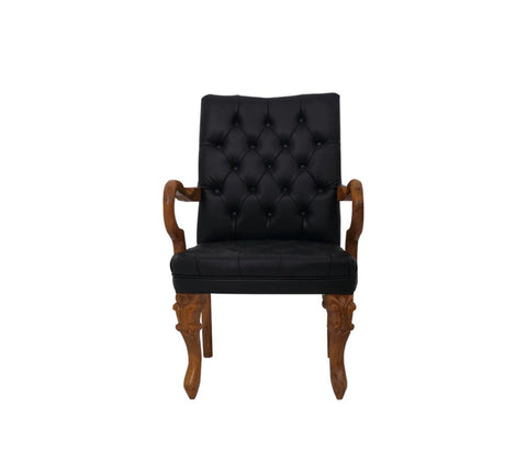 Elegant Button-Tufted Armchair