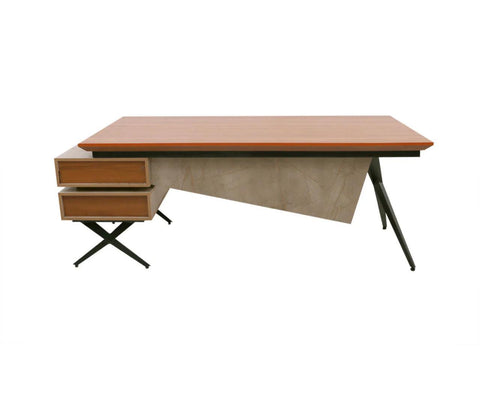 Modern Executive Desk with Integrated Drawer