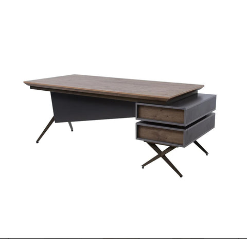 Modern Executive Desk with Integrated Drawer