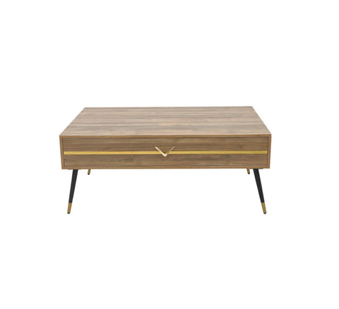 Modern Rectangular Coffee Table with Storage Drawer