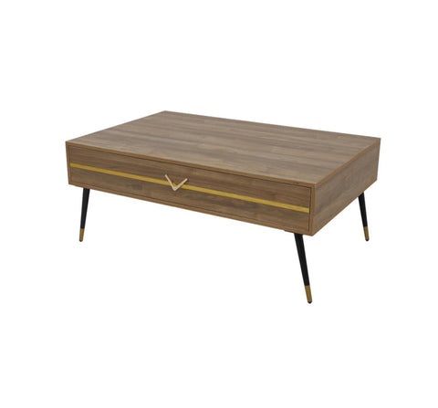 Modern Rectangular Coffee Table with Storage Drawer