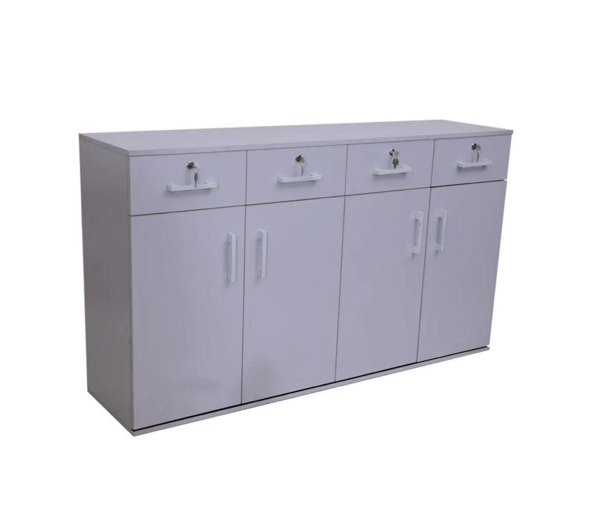 Modern Office Credenza with Drawers and Cabinets