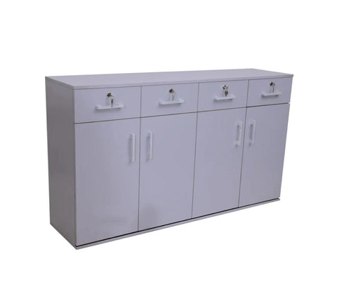Modern Office Credenza with Drawers and Cabinets